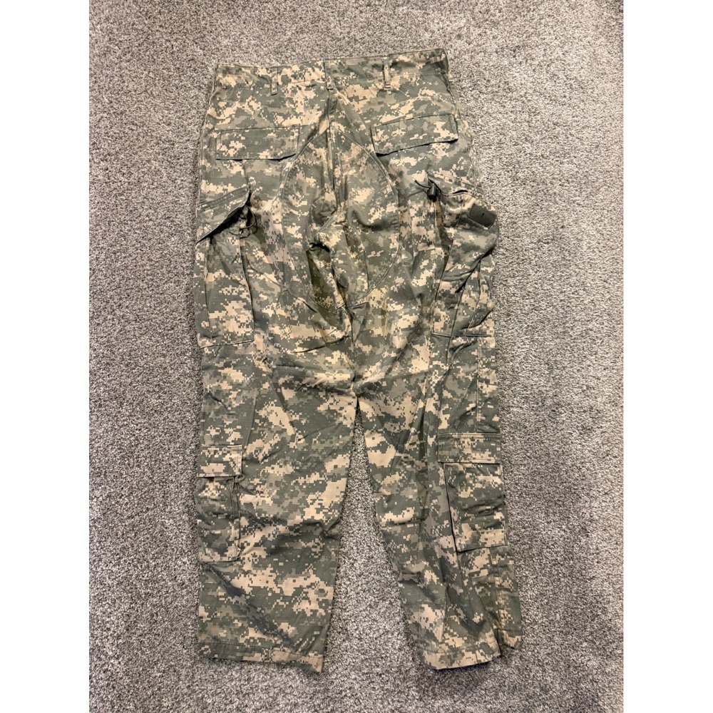 UNICOR Cargo Pants Mens Medium Reg Camo Army Combat Uniform ACU Digital Ripstop - Picture 2 of 9